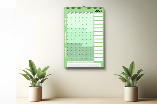 Wall Calendar | UpRise Quarterly Calendar